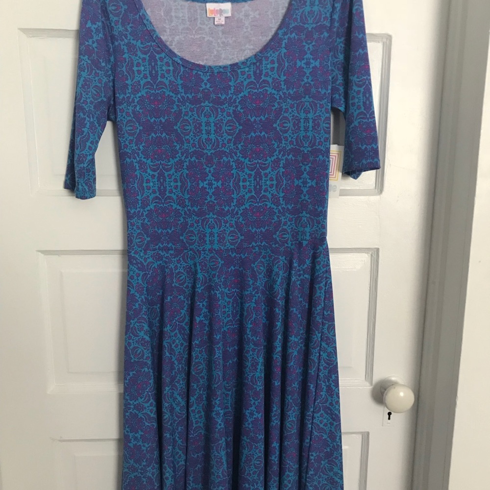 Comfortable Blue Lula Roe dress!!
